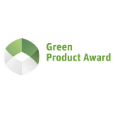 Siegel der Auszeichnung Green Product Award für weltweit nachhaltige, innovative Produkte & Services