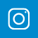 blaues, eckiges Social Media Icon Instagram