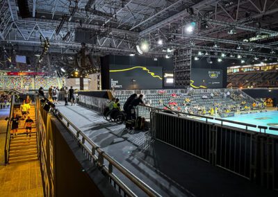 Center Court im Infield der MERKUR SPIEL_ARENA bei den Invictus Games Düsseldorf 2023