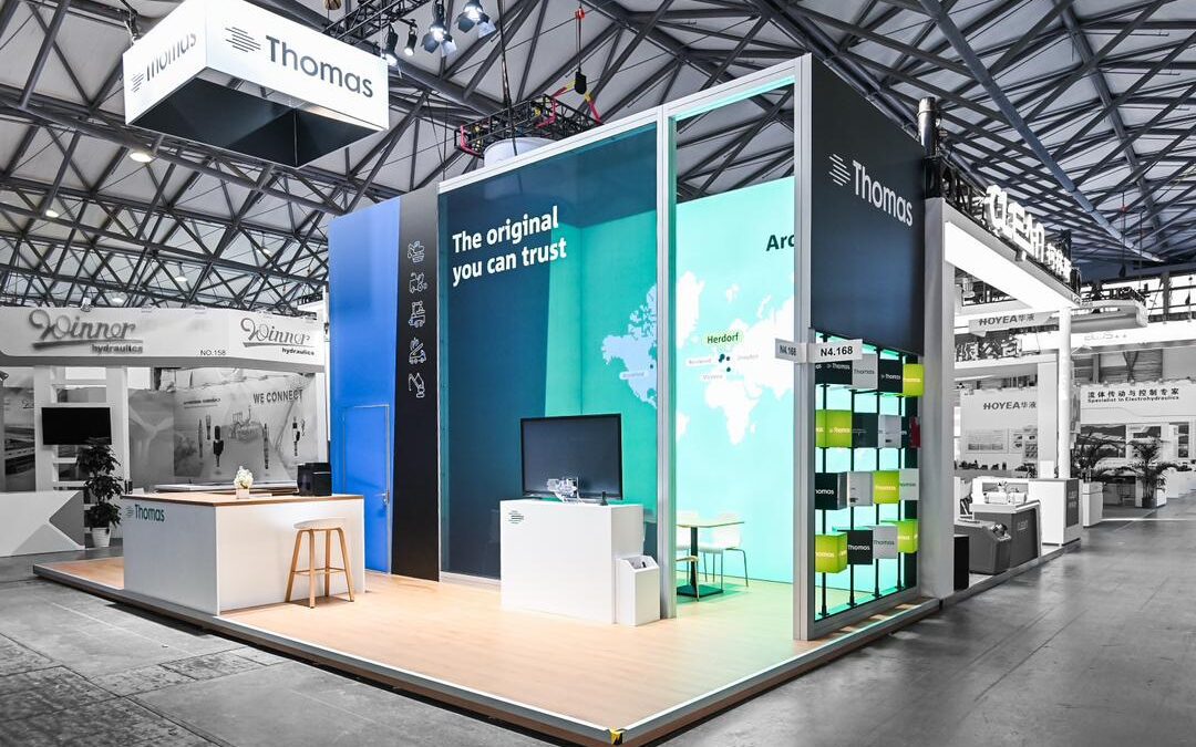 Thomas Magnete Messestand BAUMA China 2024